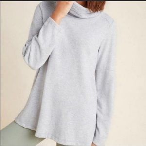 Saturday/Sunday brushed fleece turtleneck top